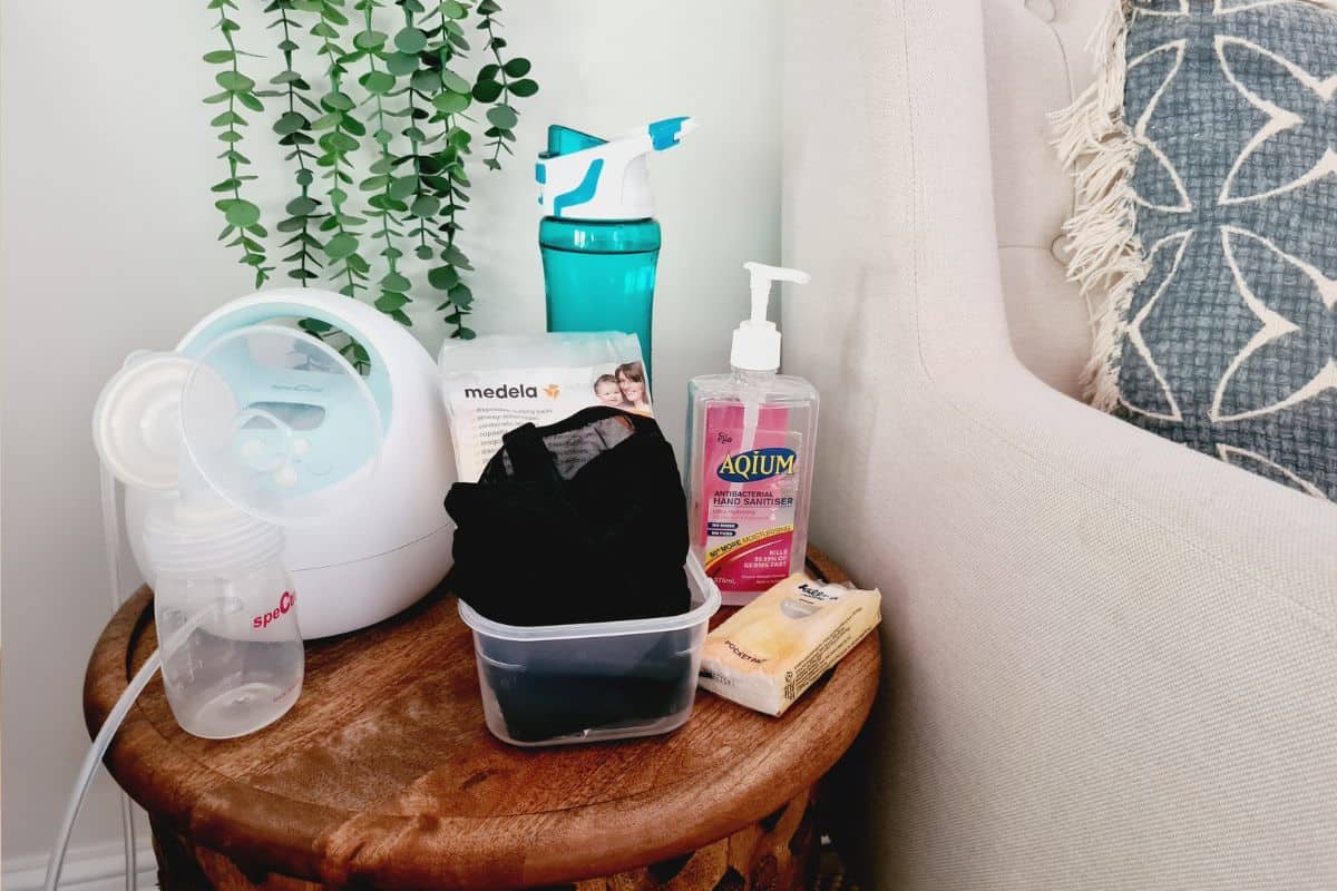 how to set up a pumping station for breast milk